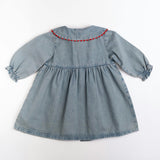 Clementine Dress in Denim Darling