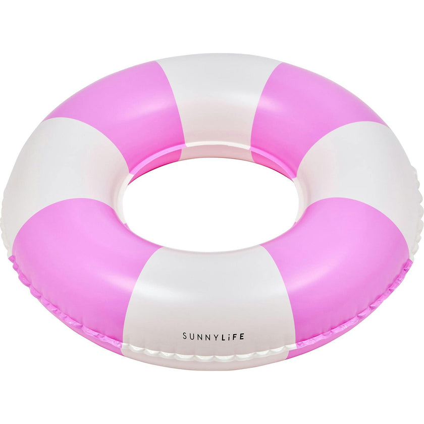 Mini Tube Pool Ring: Zest Magenta Stripe