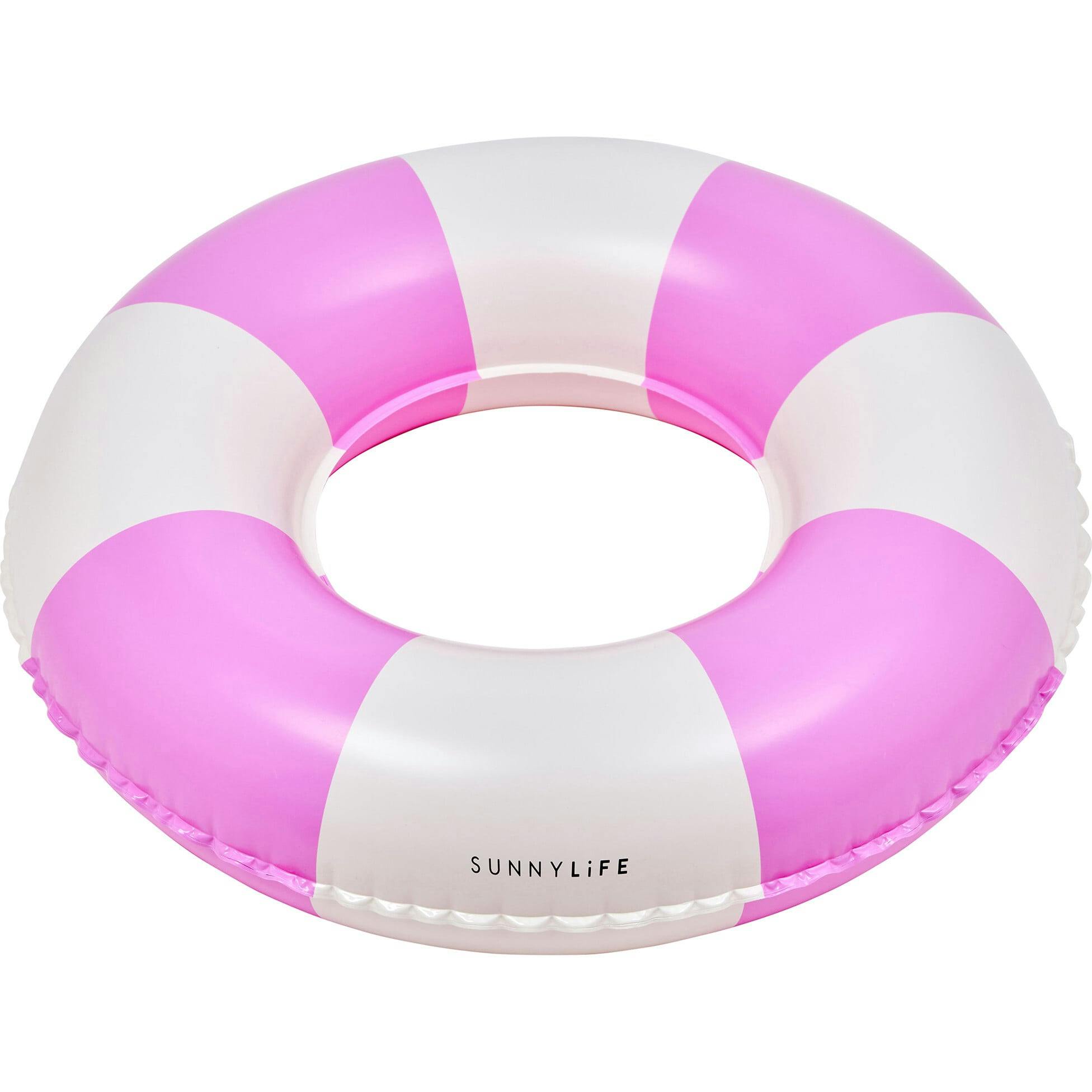 Mini Tube Pool Ring: Zest Magenta Stripe