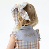 Western Plaid - Western Pearl Snap Dress and Bloomer