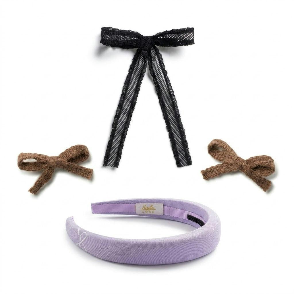 Halo Luxe High-Quality Hair Accessories Bundle - Designer Hair Collection