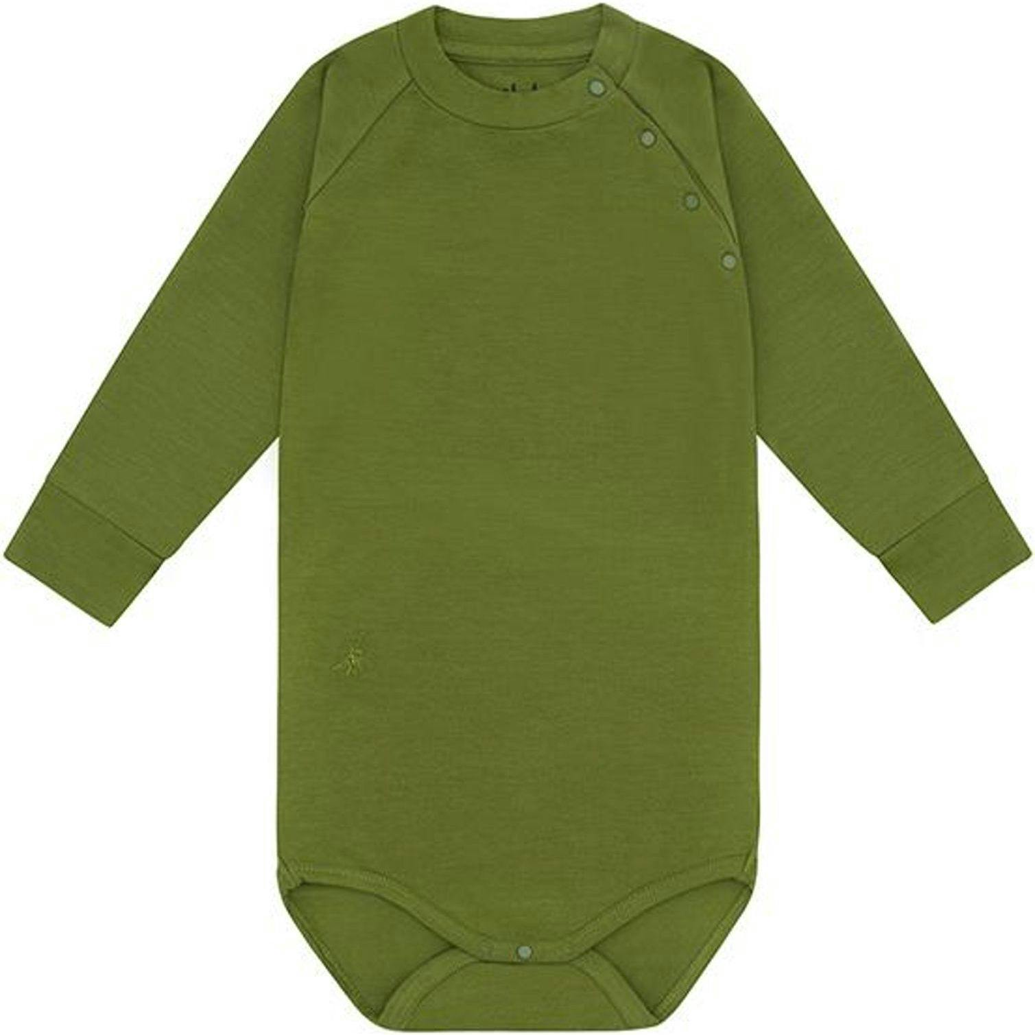 LS Bamboo Bodysuit, Green