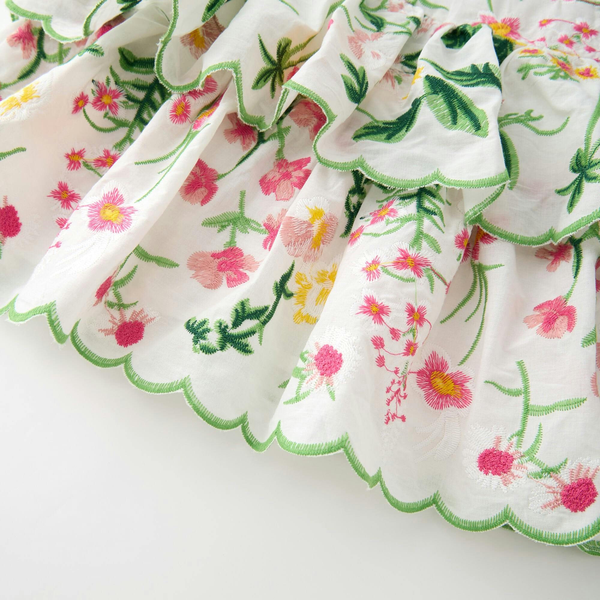 Kaylee Cotton Embroidered Mini Dress