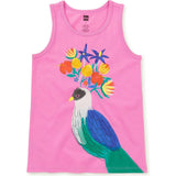 Floral Turaco Graphic Tank, Pink