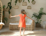 Hannah dress (scarlet orange)