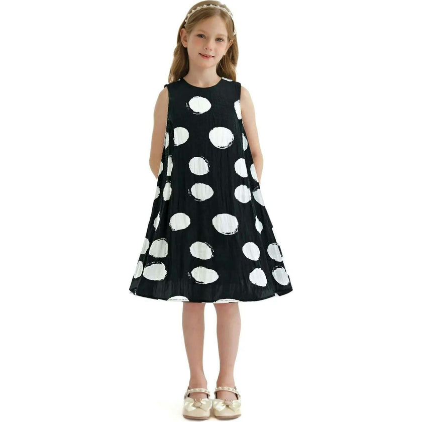 Polka Dot Sleeveless Dress