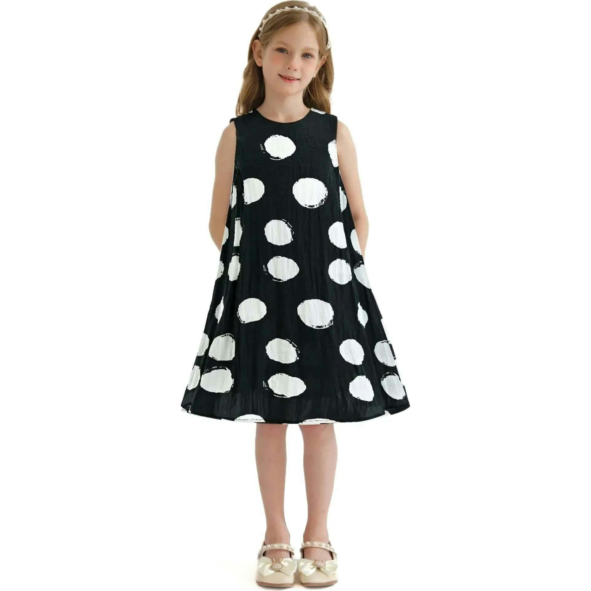 Polka Dot Sleeveless Dress