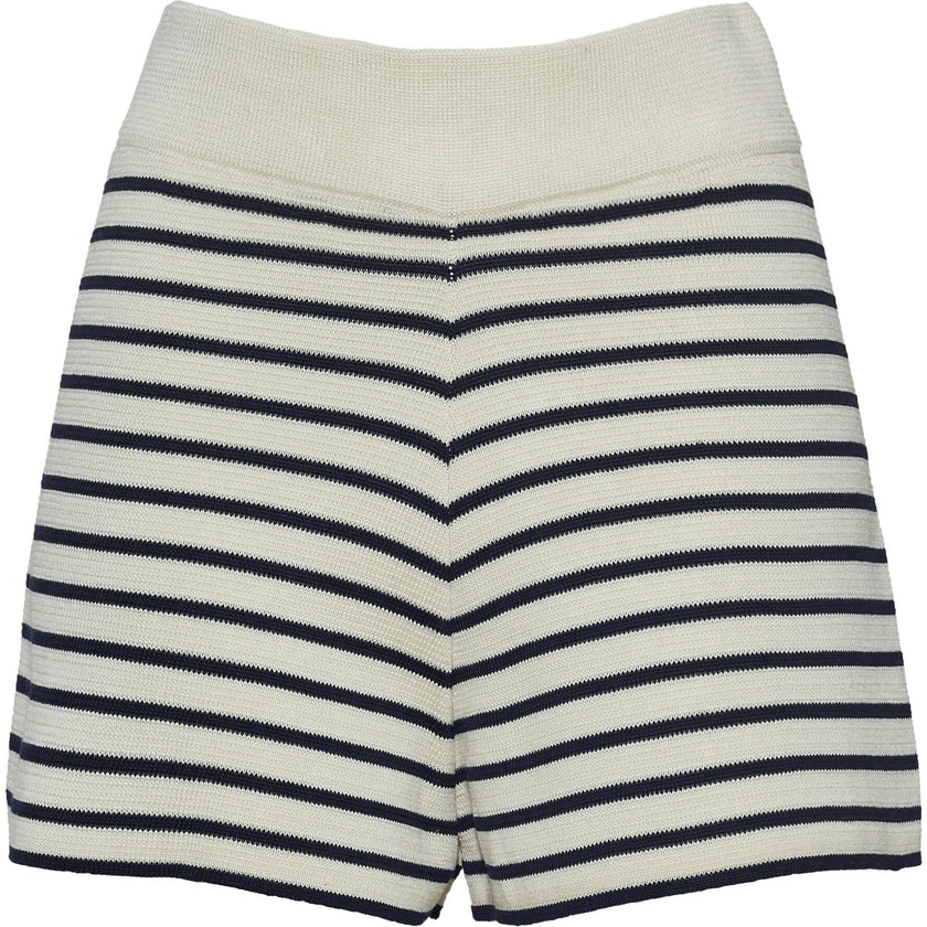 LEA STRIPE SHORT | IVORY + NAVY