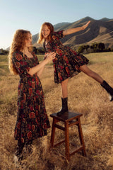 Mini Madeline Dress in Moody Sunflower