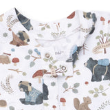 Southern Woodland Animals Green - Uni Romper
