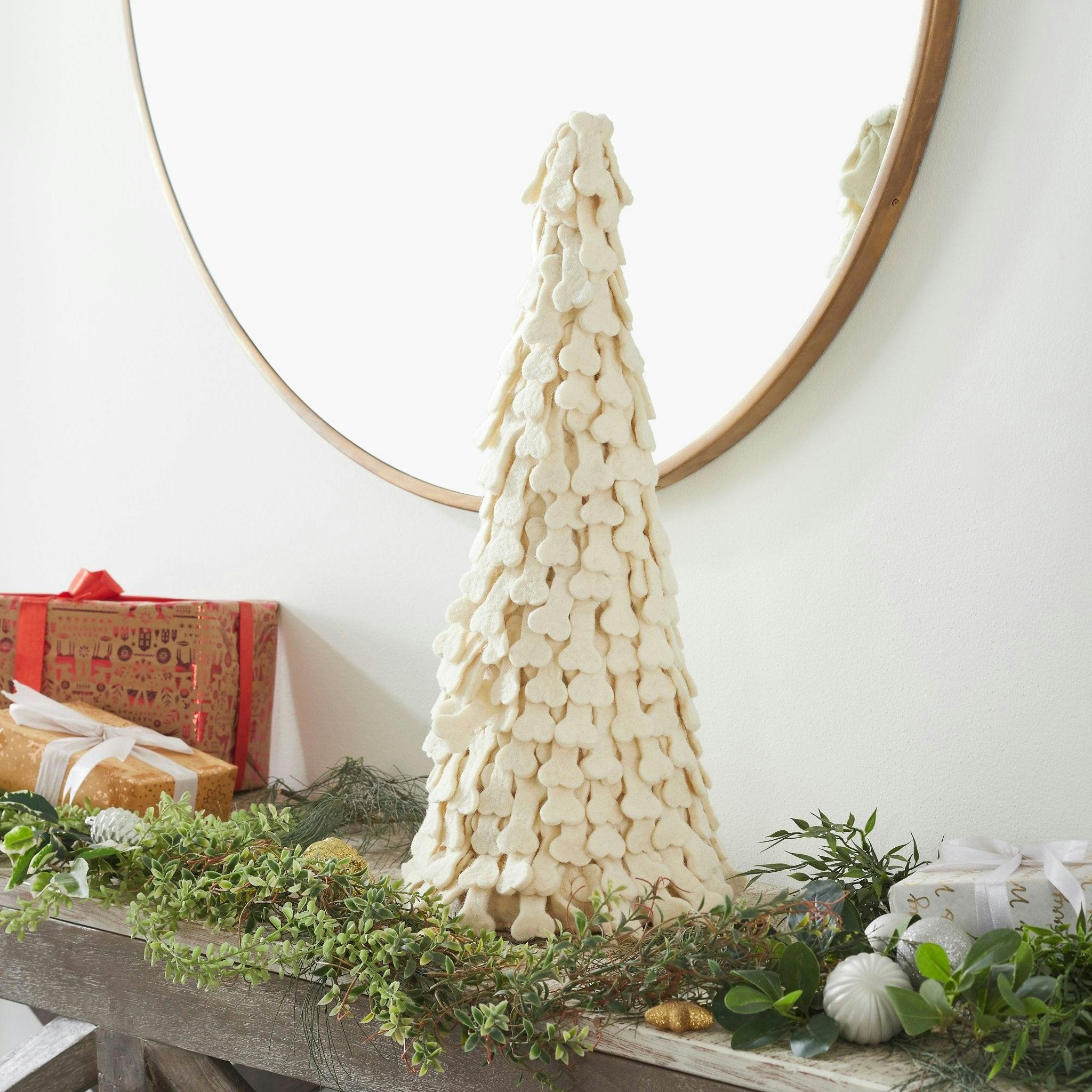 Dog Bone Trees- 3 Piece Set- Handmade of Hand Felted Wool Arcadia Home