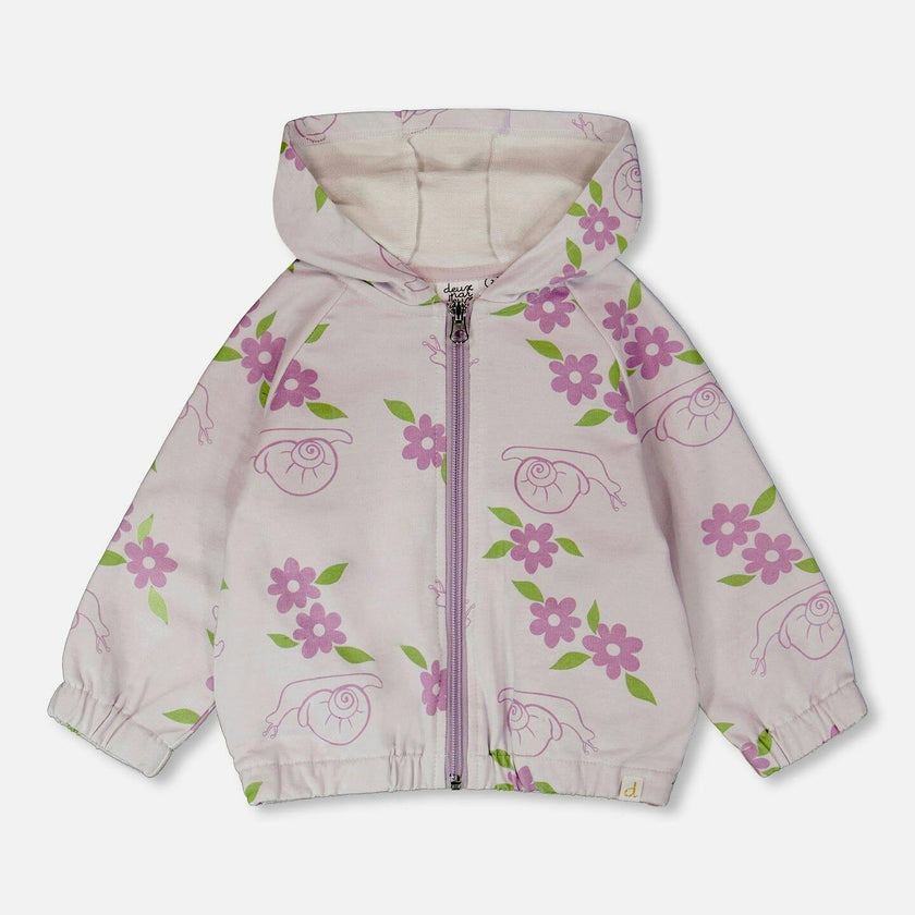 French Terry Hooded Cardigan