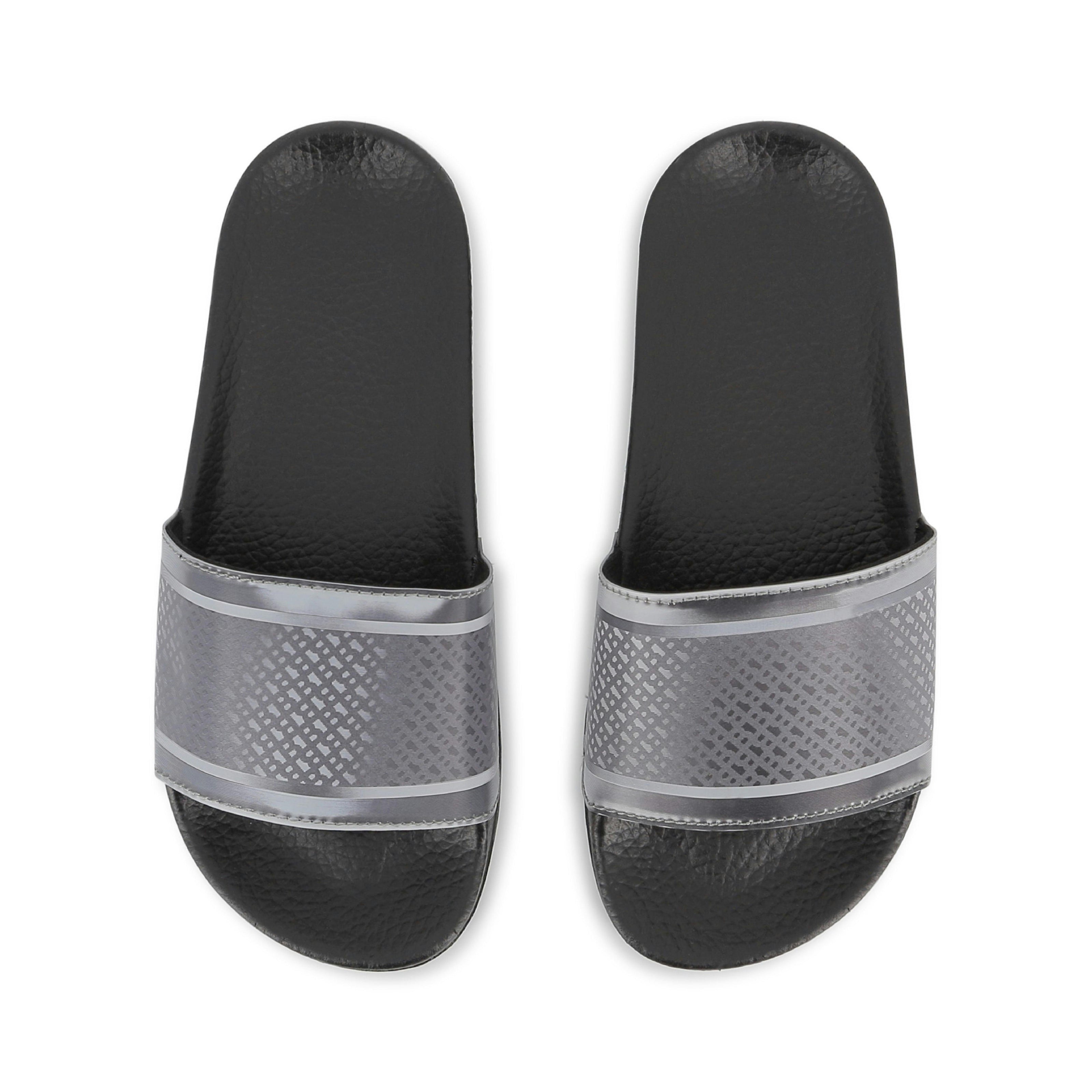 Black & Gray Grid Slides