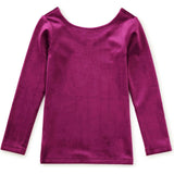 Velour Long Sleeve Slim Fit To, Purple