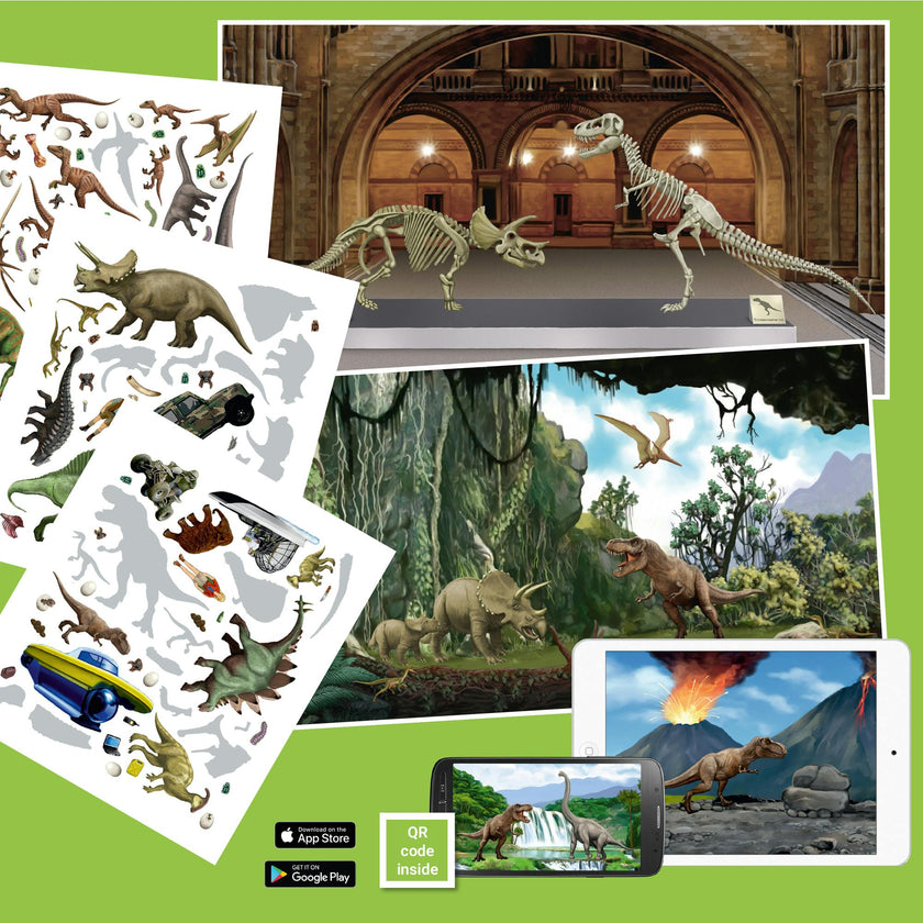 Panorama Sticker Book: Dinosaurs