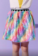 Shimmer Rainbow Sequin Skirt