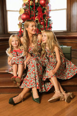 Edith Dress in Red Roses