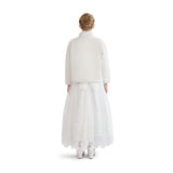 Ivory Plush Asymmetrical Coat