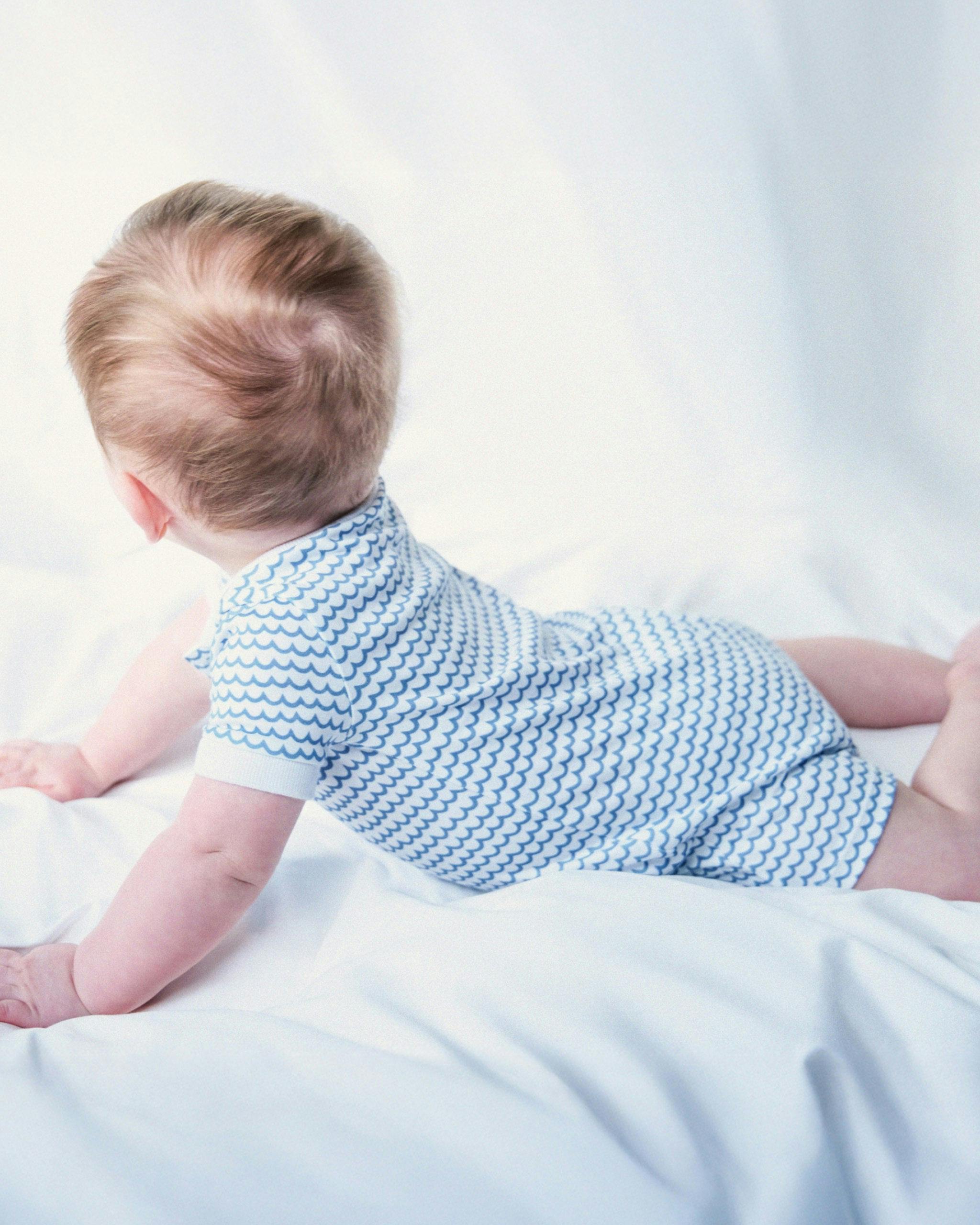 Baby's Pima Louis Play Romper in La Mer