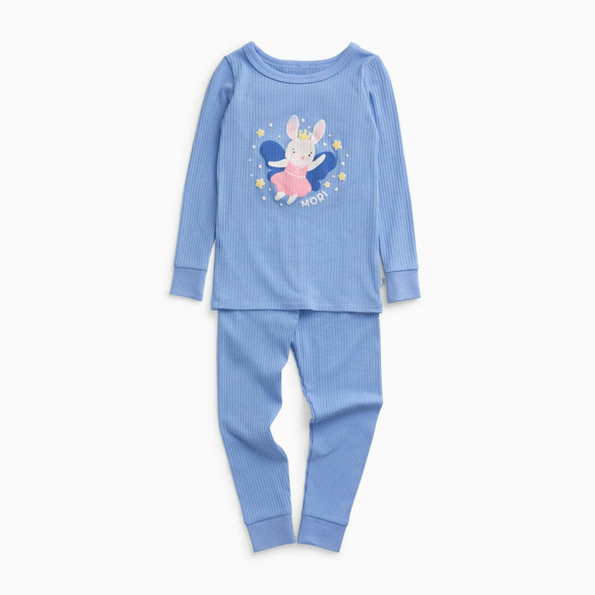 Fairy Bunny Ribbed Pajama Set