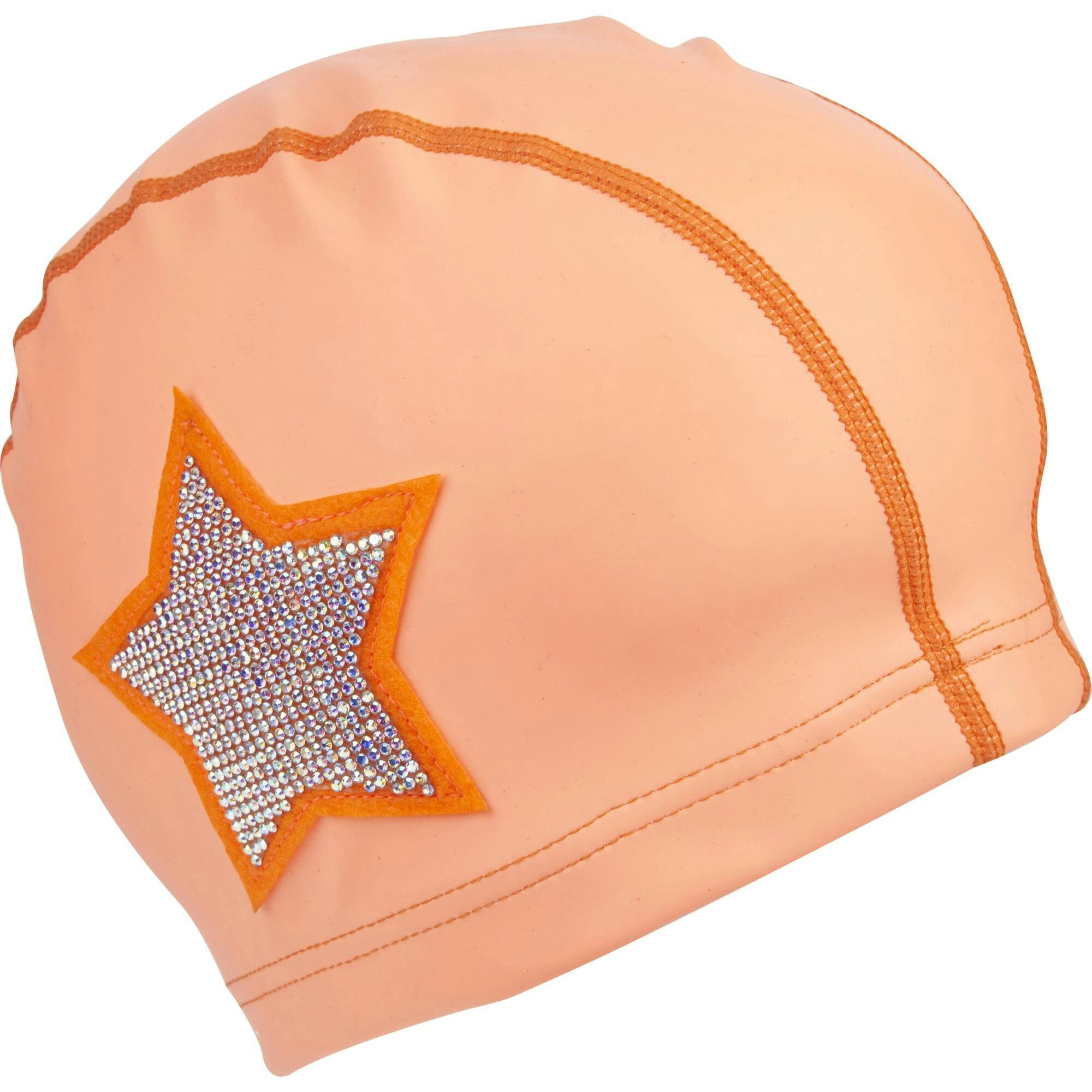 Coral Star Swim Cap