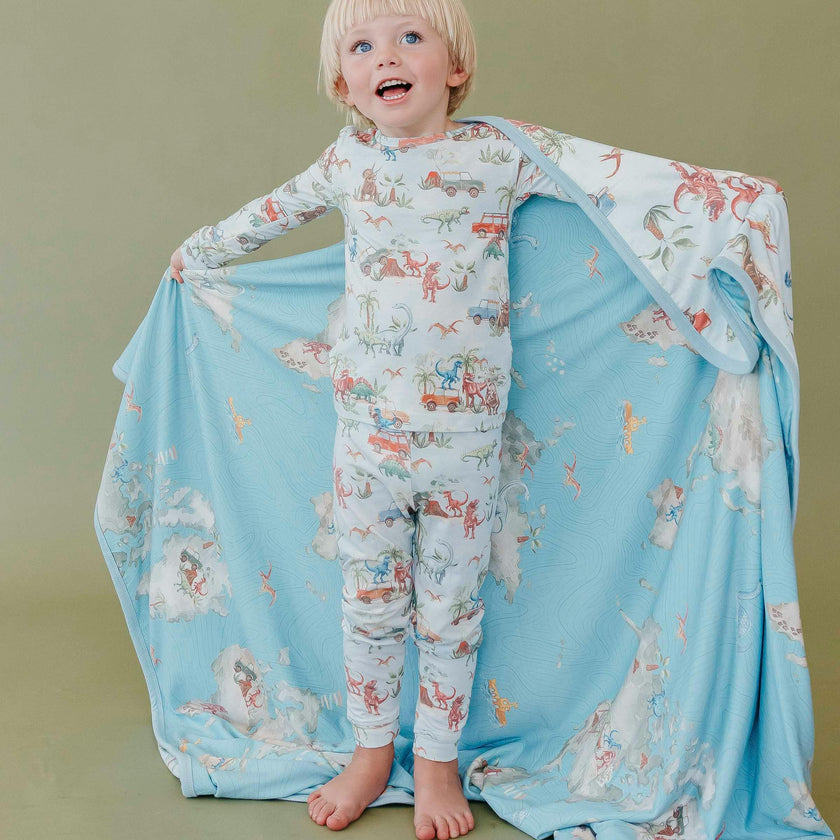 Three-Layer Quilt - Dino Explorer