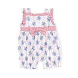 Stripe Dot Roses - Bow Playsuit