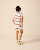 Organic Weekend Shorts in Terry Stripe