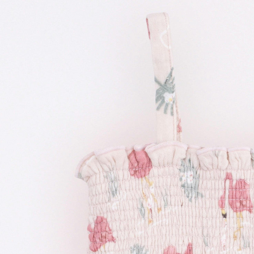 Flamingos - Smocked Top & Smocked Waist Pants