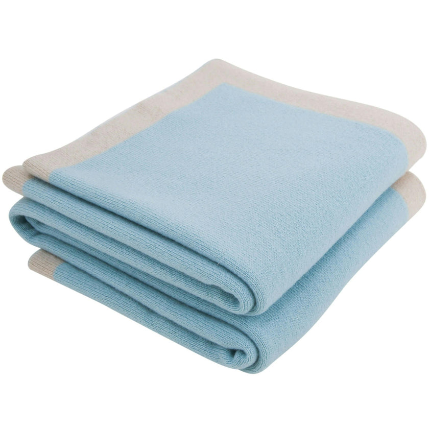 Little Royals Cashmere Crown Plaid - Blue/Beige