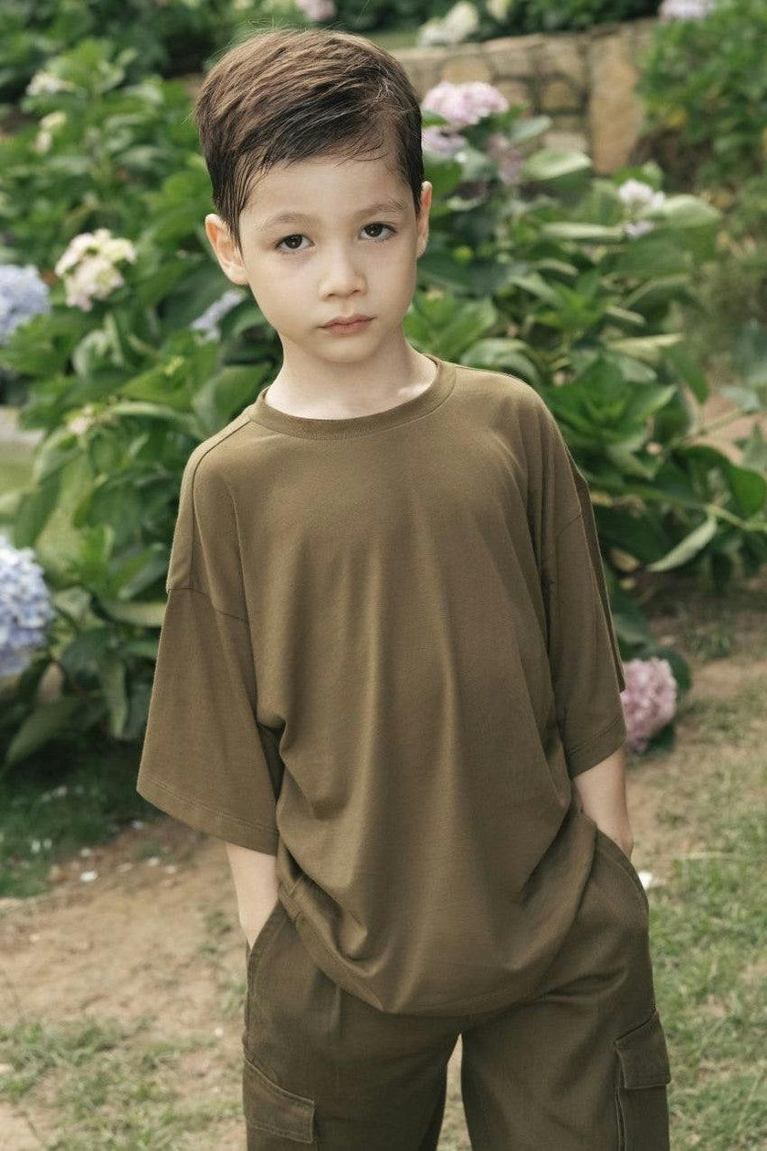 Relaxed Organic Cotton Trumpet Sleeve T-Shirt