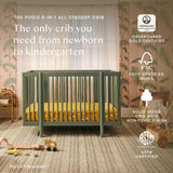 Babyletto Pogo 8-in-1 Convertible Crib with All-Stages® Conversion Kits