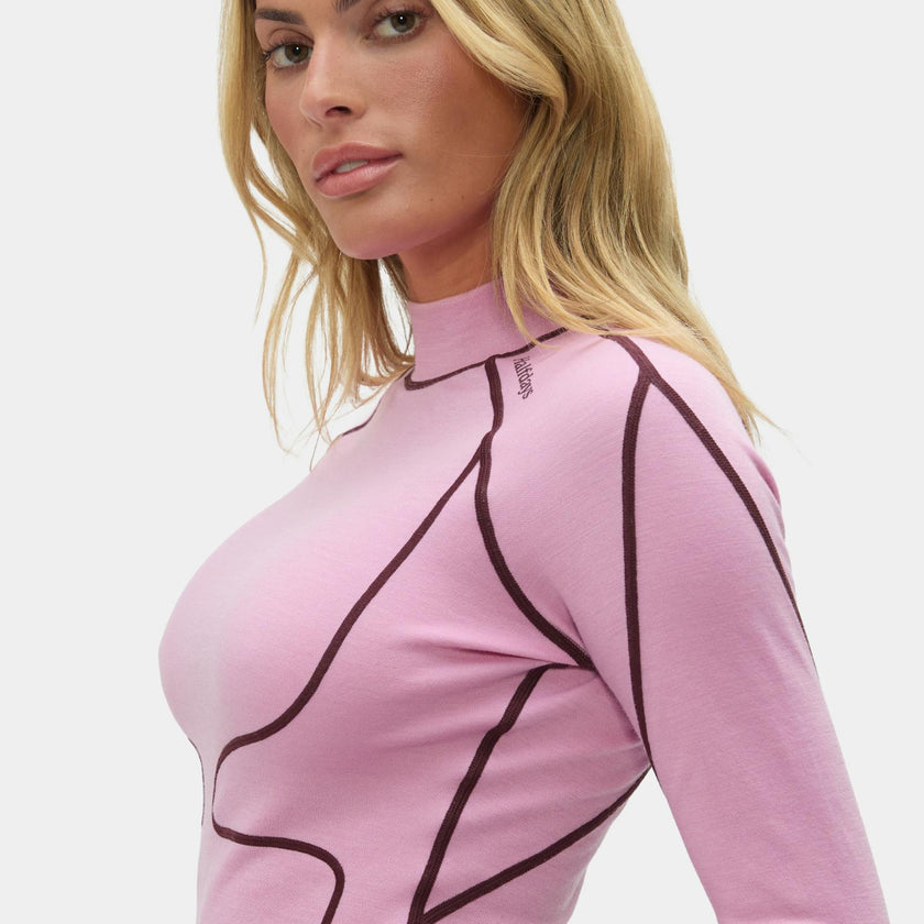 Fay Midweight Merino Top Amethyst