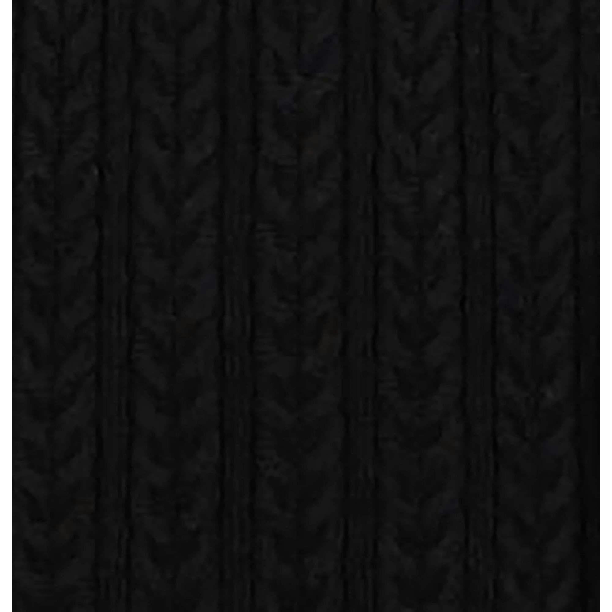 Organic Square Neck Cable Sweater Dress, Black