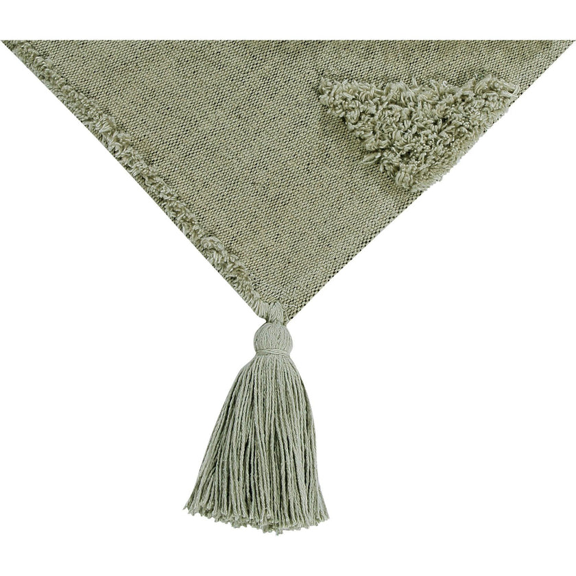 Tribu Washable Rug. Green