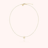 Initial Necklace, 14k Yellow Gold Filled