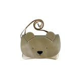Alaula Purse | Bear | Champagne Metallic Leather