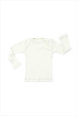 Lap Shoulder Tee Long Sleeve White