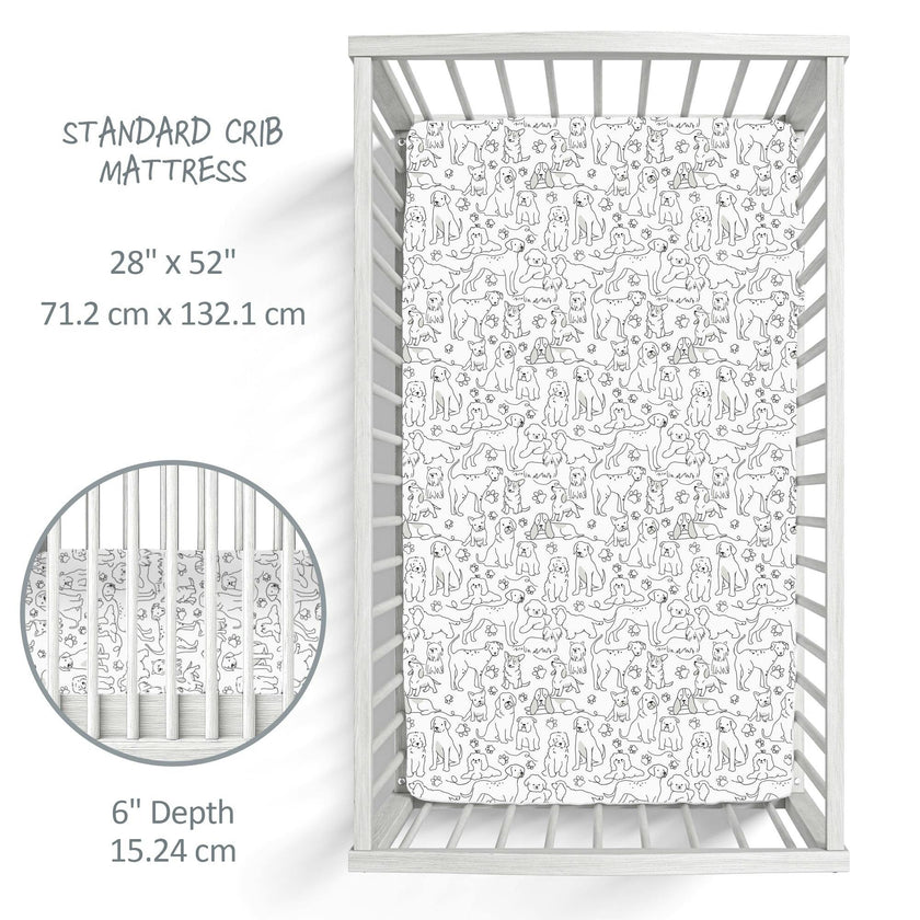 FRANKIE Fitted Crib Sheet