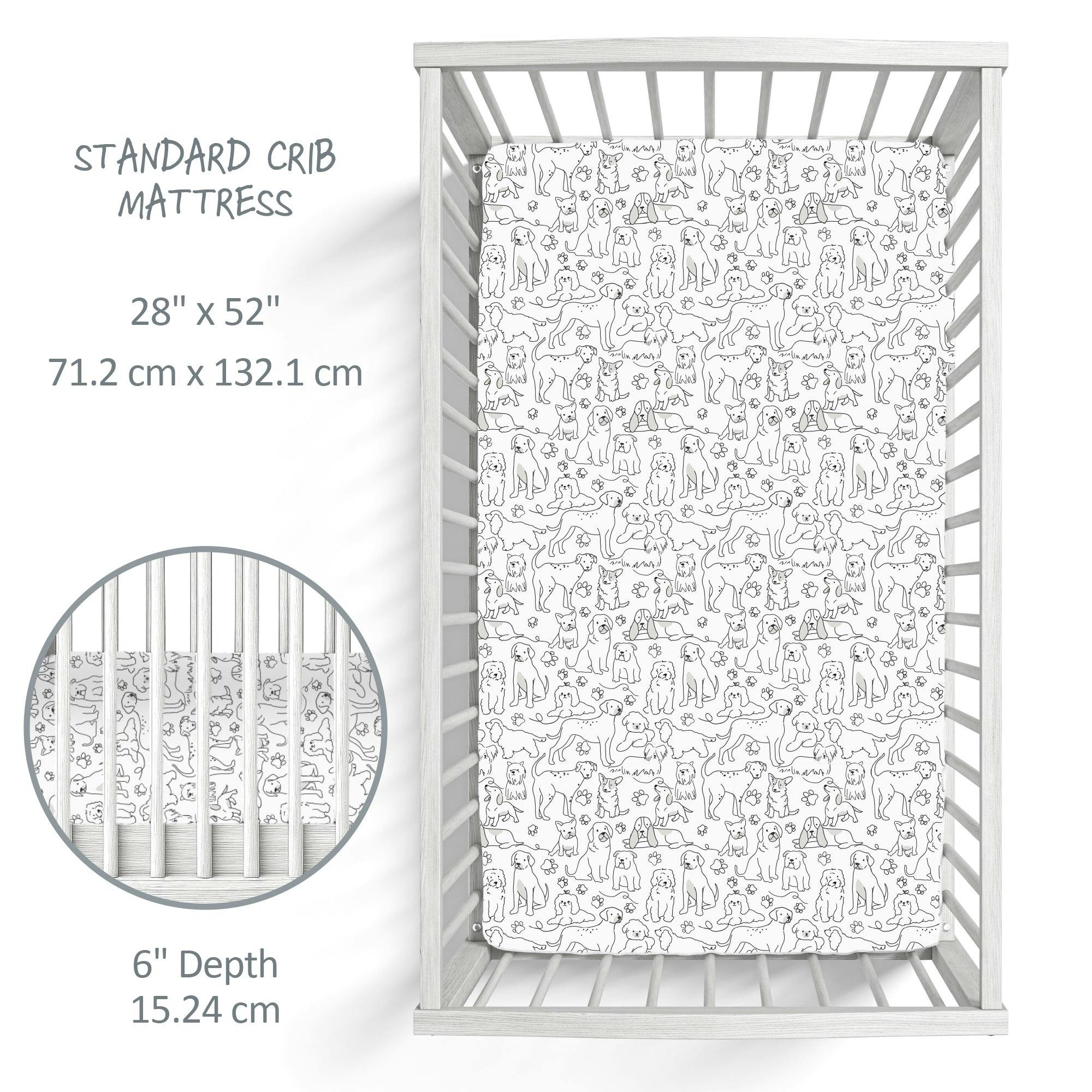 FRANKIE Fitted Crib Sheet