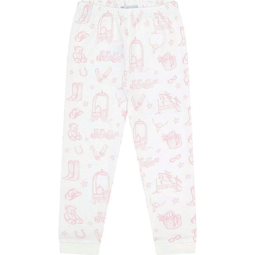 Pink Lone Star Toile Pajamas