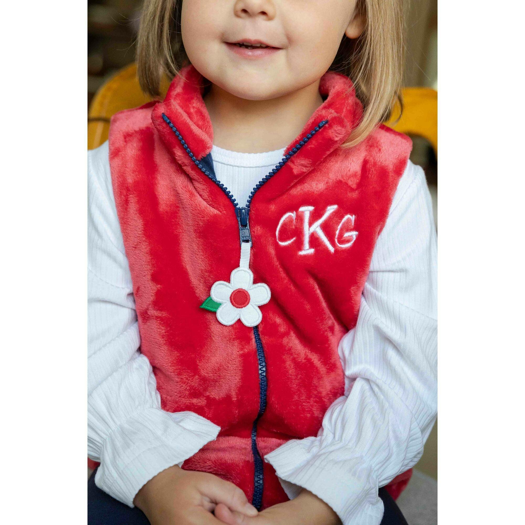 Plush Fleece Zip Up Vest