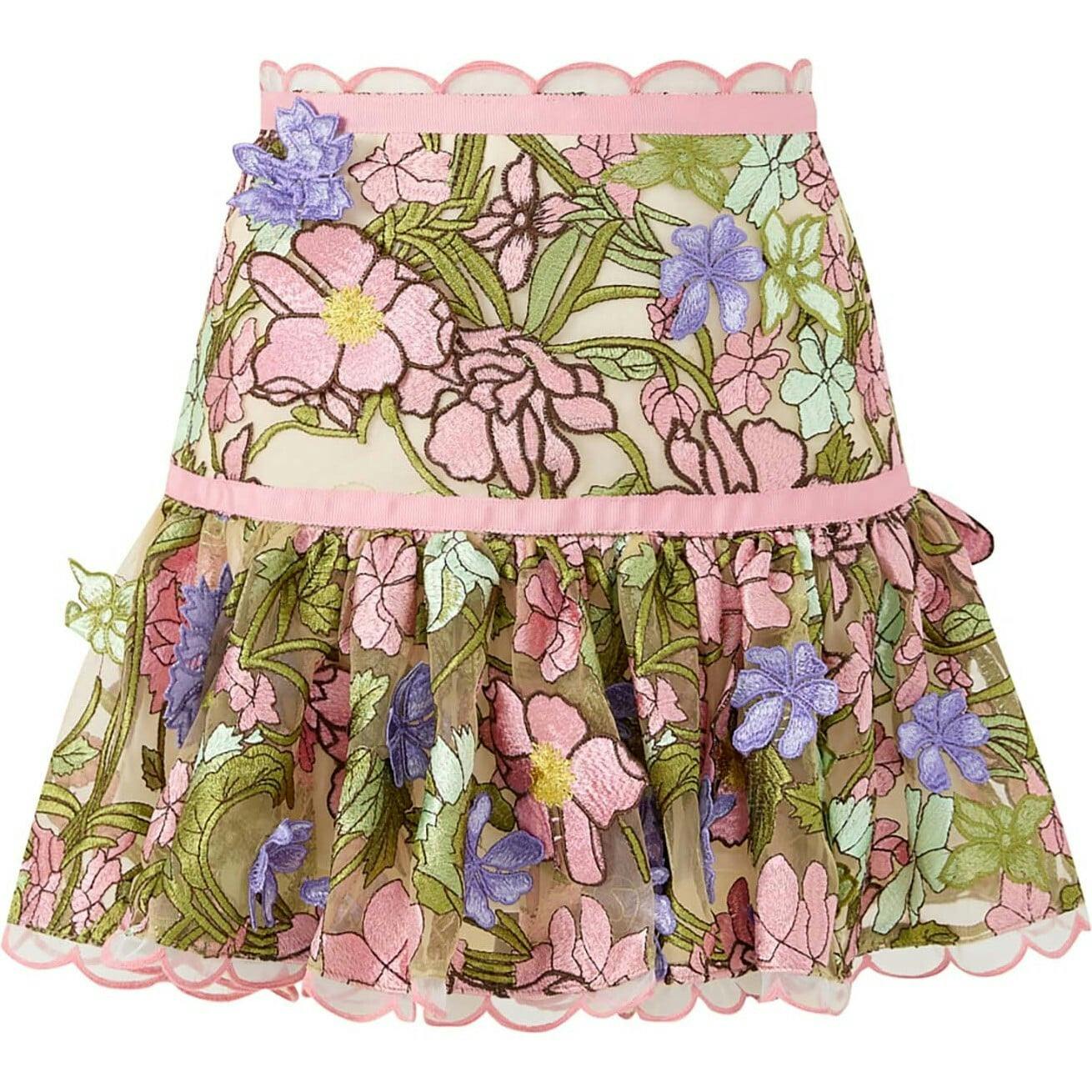Bonnie Embroidered Mini Skirt
