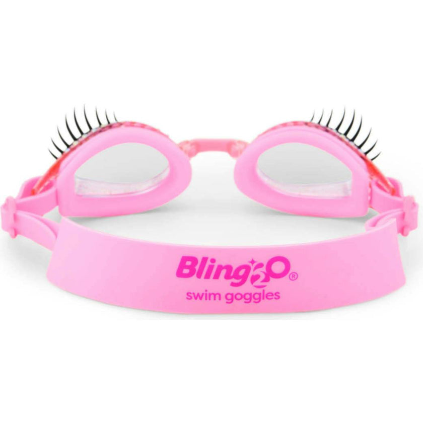 Powder Pink Eyelash Youth Swim Goggle