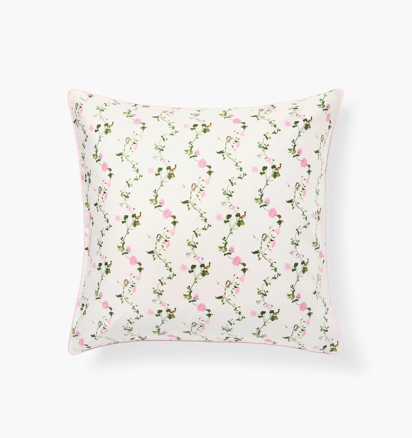 The Euro Sham - Pink Pond Floral
