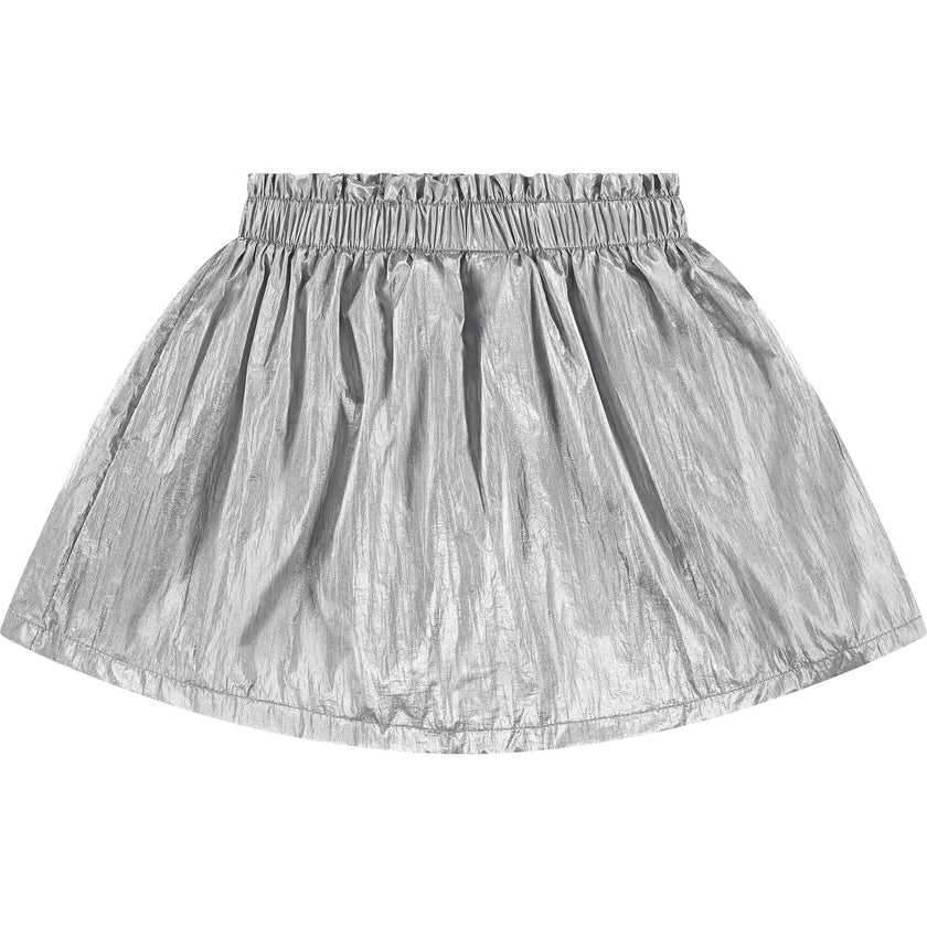 Cinched Foil Skirt