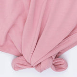 Solid Rose Elegance - Knotted Gown and Headband