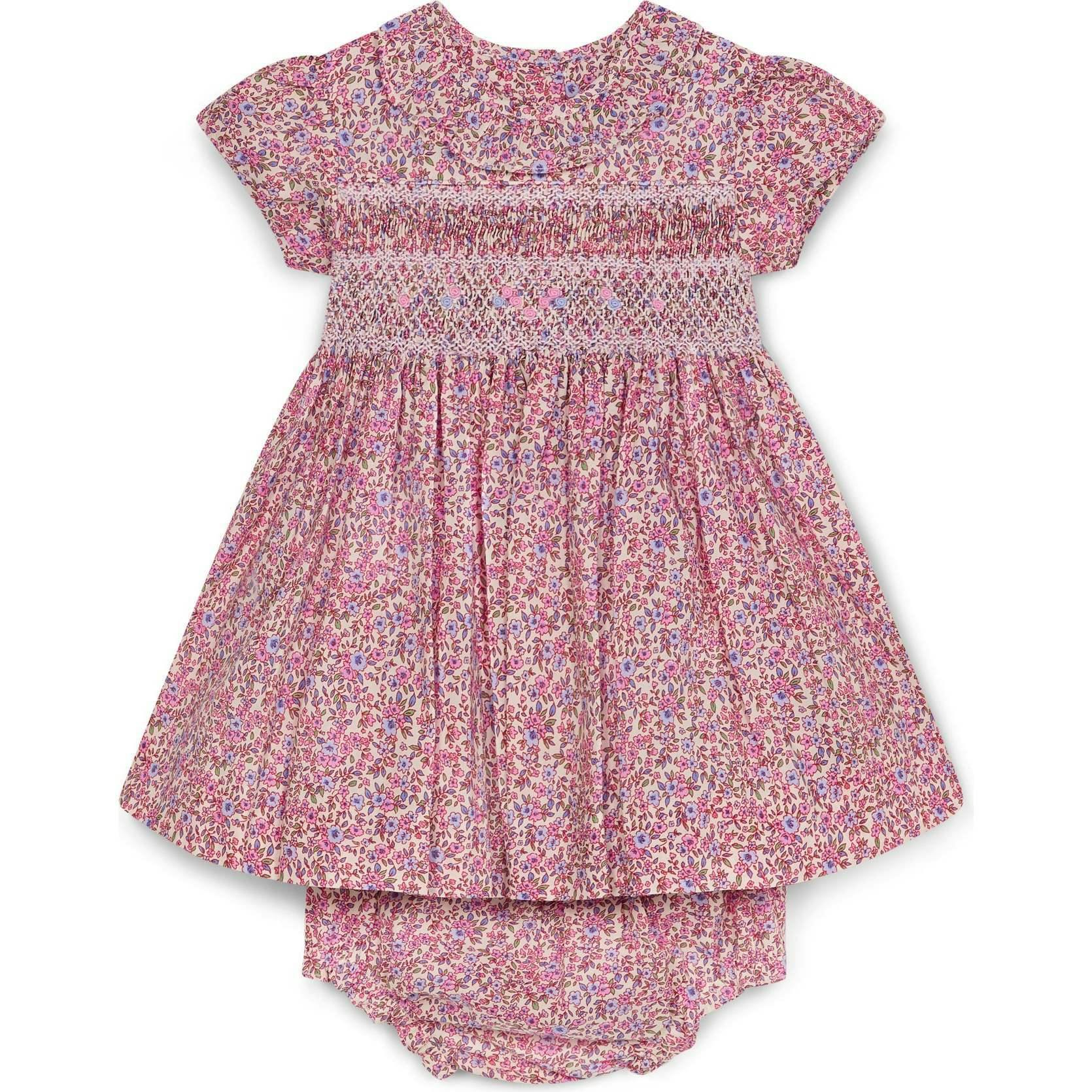 Smocked Baby Dress Lavender