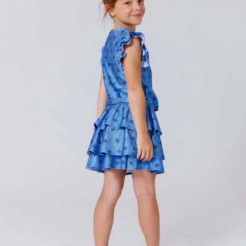 Girls Hi-Shine Tiered Skirt
