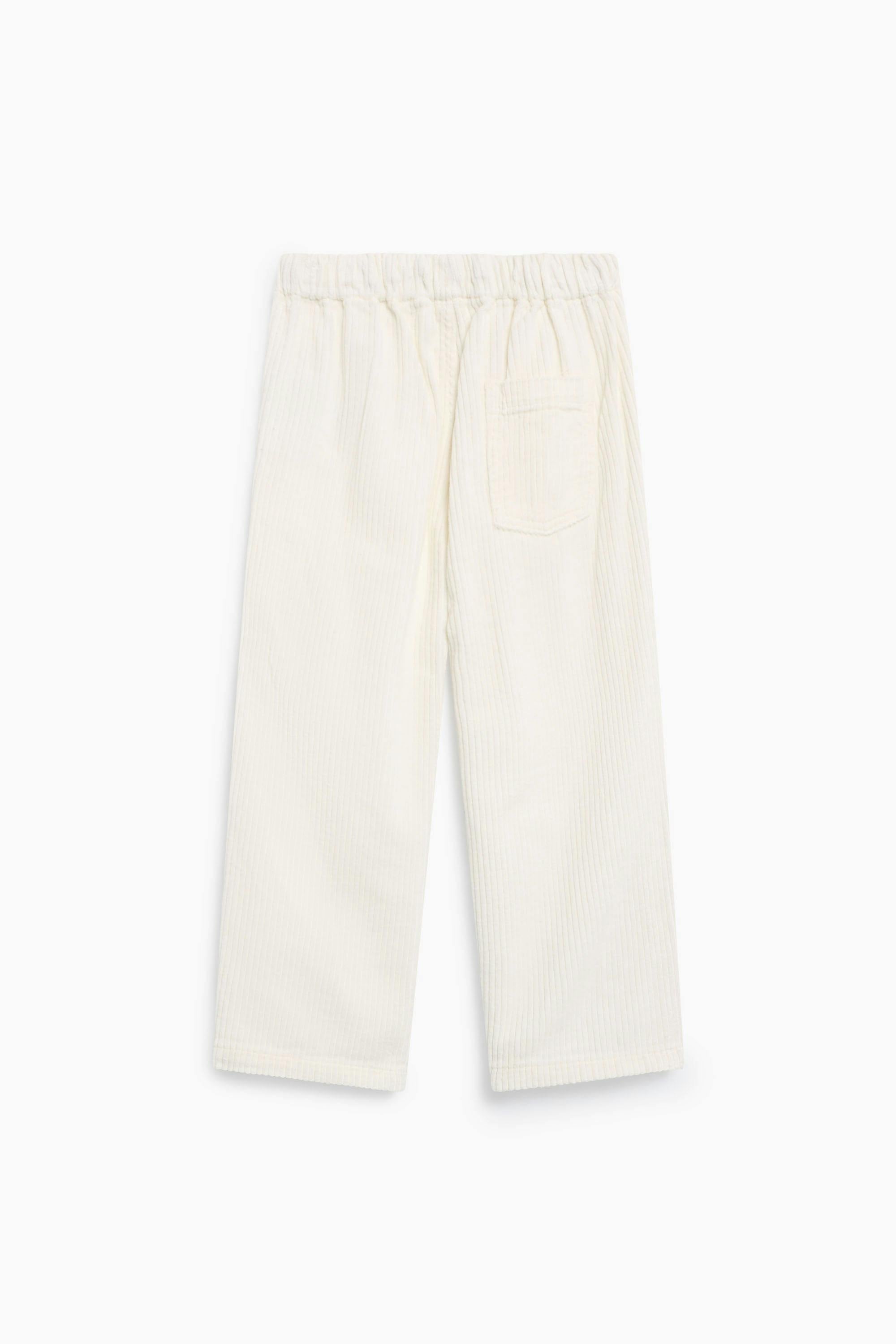 Elio Corduroy Trouser Whisper White
